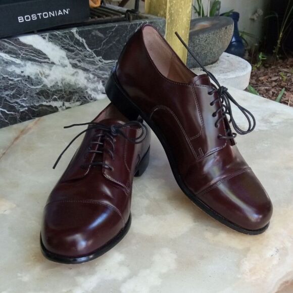 Bostonian Akron Burgundy Men's sz 9.5W - Picture 1 of 9